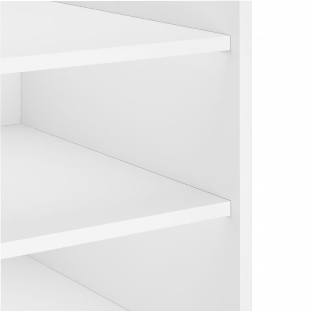 Nightstand White 45 X 50 X 50 Cm Particleboard