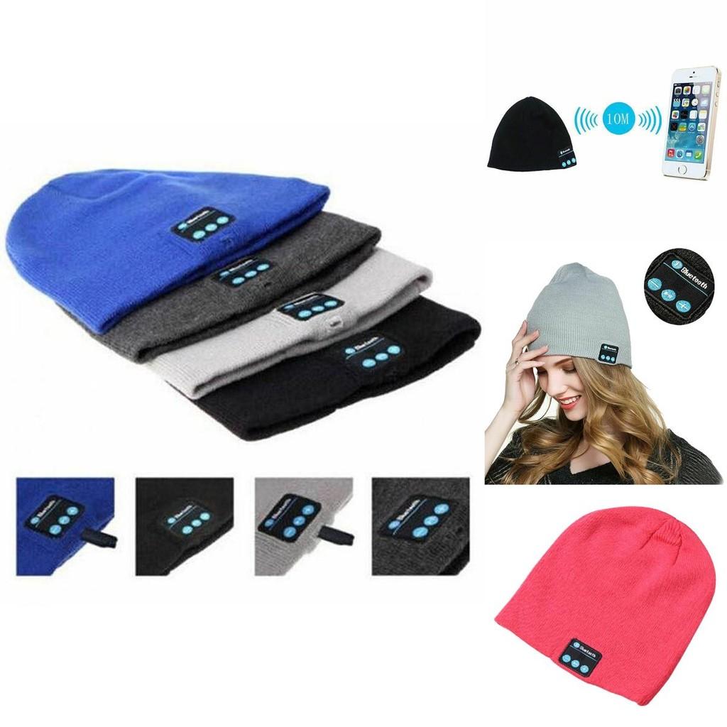 Plush Bluetooth Smart Cap Beanie Hat With High-quality Wireless Headphones And Mic