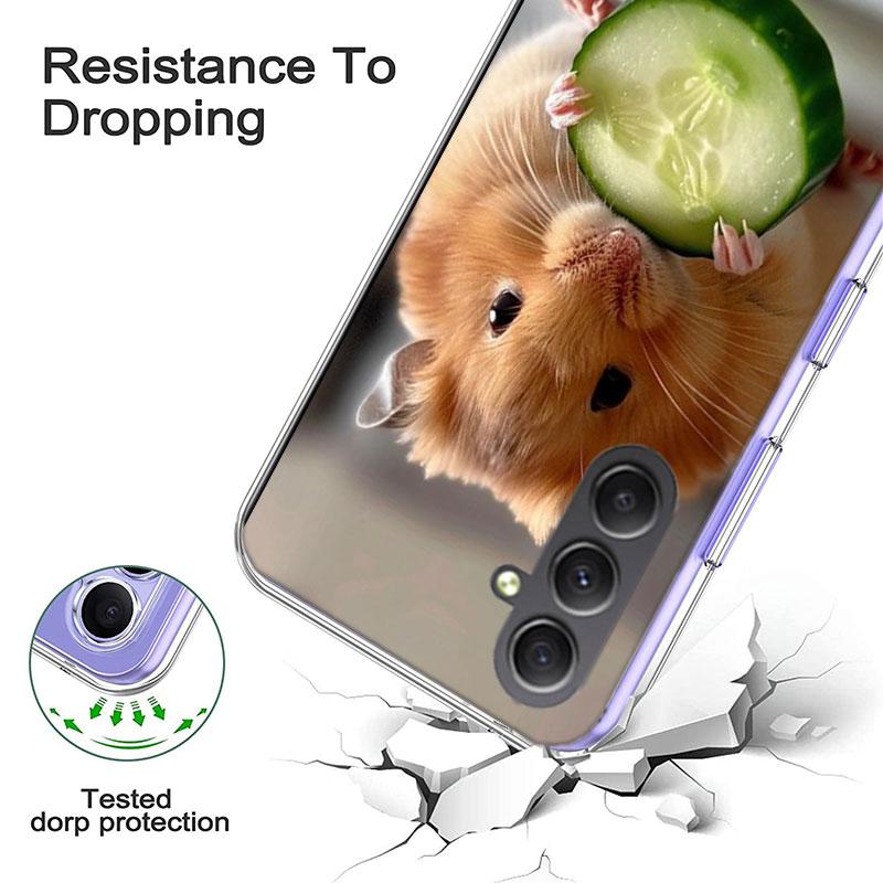 Hamsters With Hats Have Ears Phone Case For Samsung A54 A34 A24 A14 A53 A33 A23 A13 A52S A32 A22 A12 A17 Galaxy A03S A04S A02S A