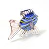 Murano Glass Fish Miniature Figurine Ornament Creative Cute Sea Animals Small Statue Home Desktop Aquarium Decoration Collection