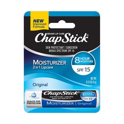 Pomadka nawilżająca do ust ChapStick Moisturizer SPF 15 ochronna wit. E 4 g