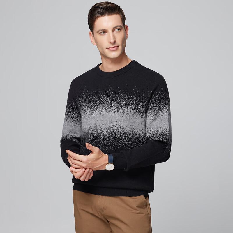 Luoz Men's Simple Round Neck Knit Sweater
