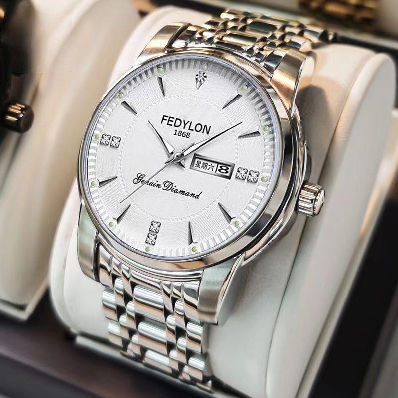 Men'S Watch Men'S Famous Watch Quartz Men'S Watch Student Luminous Steel Belt Waterproof Fully Automatic Non Mechanical WatchWedding Jewelry