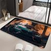 Large Size Retro Sports Car Floor Mats Graphic Printed  Doormats for Bathroom Kitchen Entrance Carpet Home Decoration Drain Pad