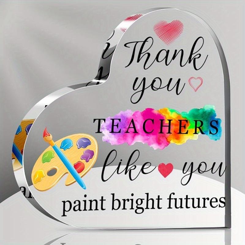 

Подарок учителю искусства в форме сердца - Сувенир на выпускной с вдохновляющим посланием чистый