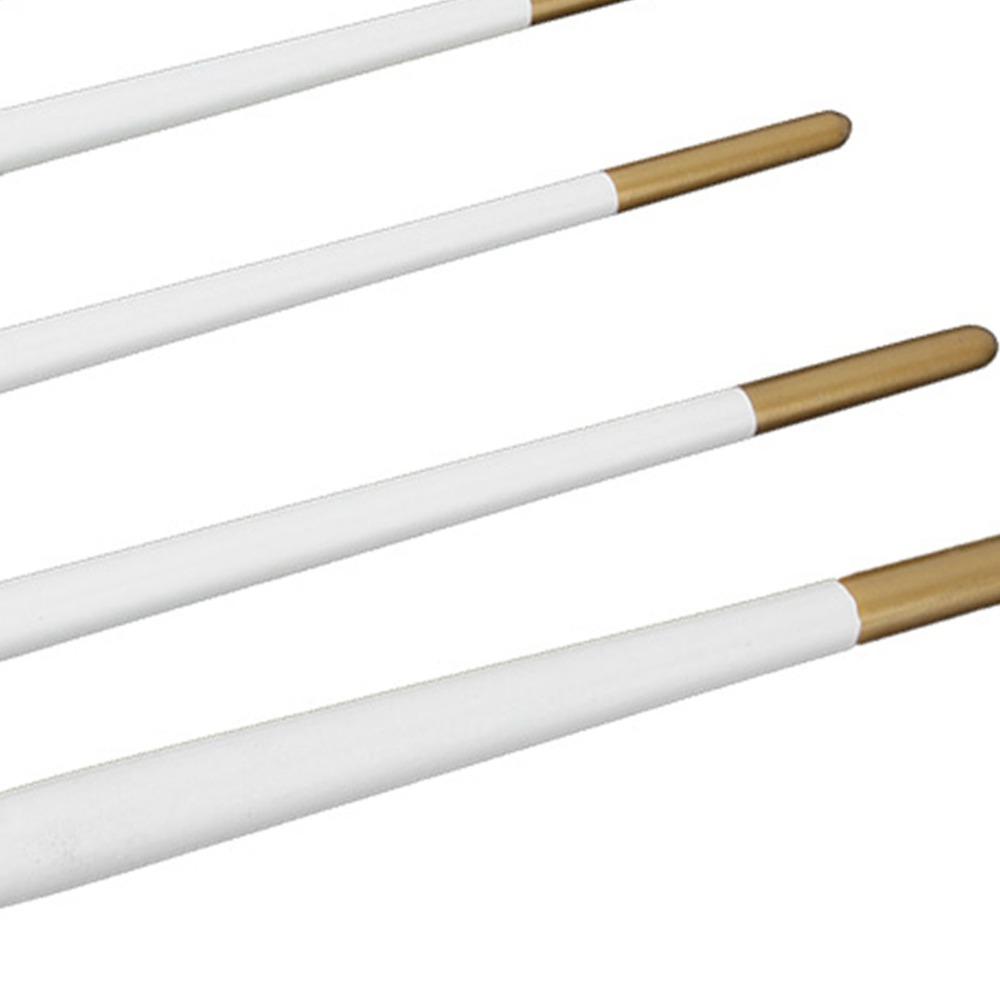 6PCS White Handle Face Paint Kit Mild Formula Nylon Art Brushes  Gouache Acrylic Drawing