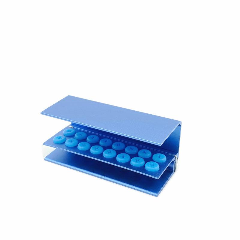 10/16/24 holes Dental Burs Holder Block Case for High Speed Burs& Low Speed Burs Dental Autoclavable Burs Holder