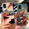 For Samsung Galaxy M51 Case SM-M515F Colorful Flower Painted Cover Soft Silicone Phone Case For Samsung M51 M 51 GalaxyM51 Shell