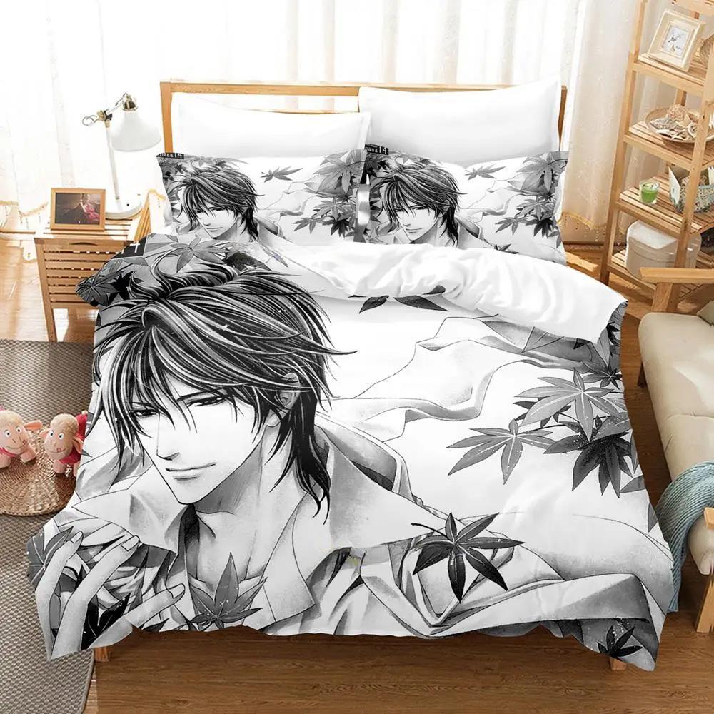 Brother X Brother Bedding Set Single Twin Full Queen King Size Bed Set Adult Kid Bedroom Duvetcover Sets 3D Anime Bed Sheet Set