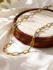 Colorful Link Chain Necklace for Women Adjustable Hip-hop Glazed Necklace Stainless Steel Necklaces Bohemian Jewelry Gift
