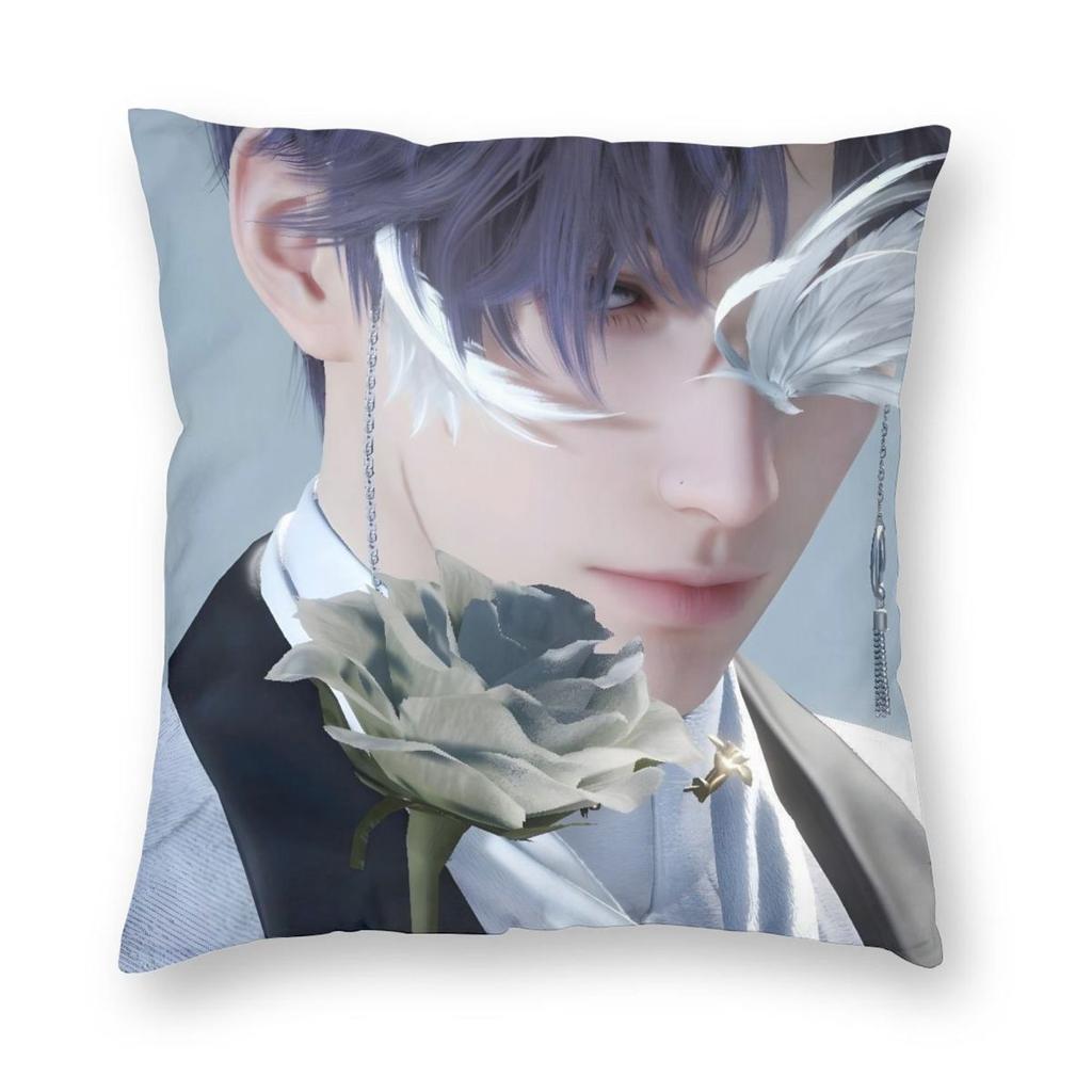 Love And Deepspace Rafayel Pillowcase Printed Fabric Cushion Cover Gift Pillow Case Cover Home Zipper 40*40cm