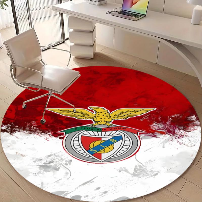 Personalized B-Benfica Round Chair Office Rug - Perfect for Mat, Office Chair & More - Ideal Gift for Birthdays and Holidays
