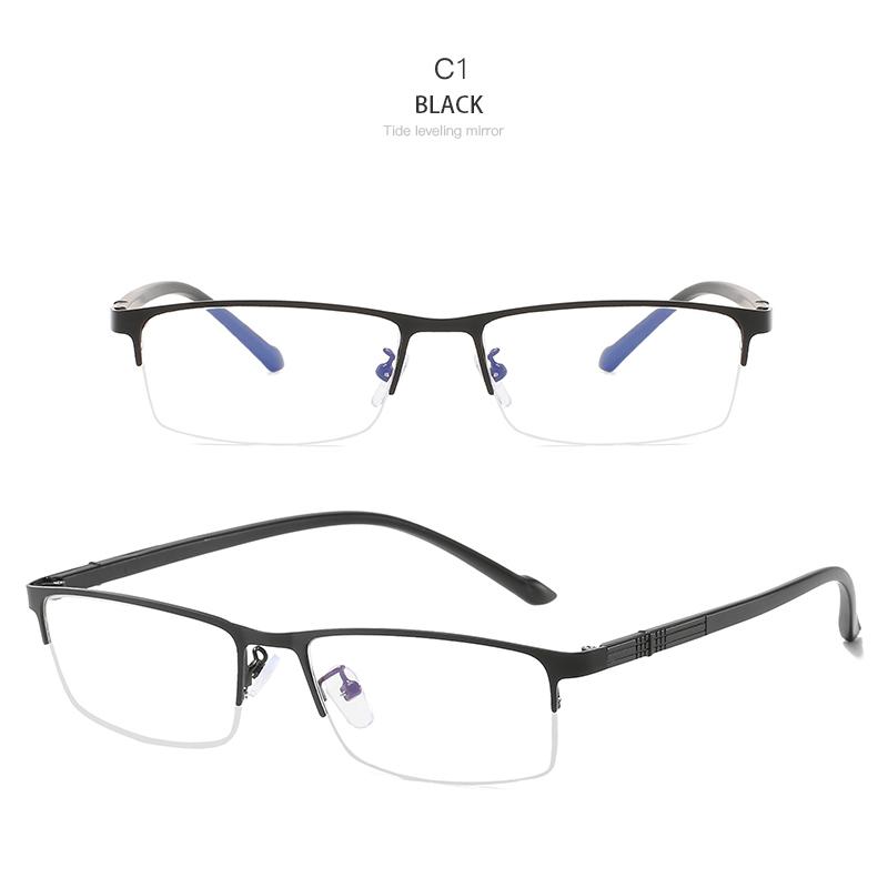 3PCS Semi-Rimless Reading Glasses Presbyopia Eyeglasses Women Men Anti Blue Rays Computer Hyperopia Spectacles +1.0 +1.5 To +4.0