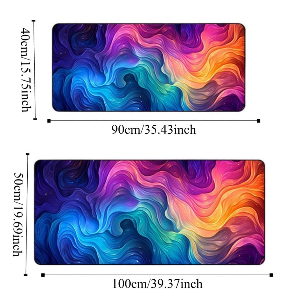 Creative Pattern Mouse Pad Stitched Edge Keyboard Mice Mat Creative Mouse Mat  Office Supplies