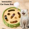 Fun 5-in-1 Cat Game Box Intelligence with Jingle Balls Cat Puzzle Interactive Felt Cat Scratching Posts Indoor Play