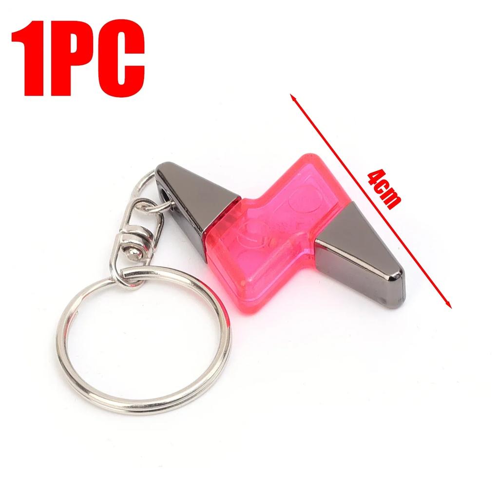 New 1pcs Car Keychain Bullet Head Rocket Lightning Shaped Anti Static Keychain Decorative Pendant Electrostatic Release