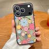 Translucent Matte Magnetic Case For iPhone 17 16 15 Pro 14 13 Pro Max 16e 17e For Magsafe Pink Flower Print Hard PC Back Cover