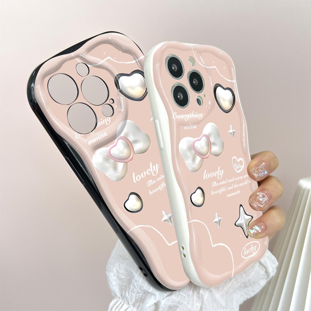 For Honor 90Lite X6B X8 Infinix Hot 30 40i 40Pro Smart8 Vivo V27 V29e V30e Moto G84 Fashion Girl Cream Texture Soft Silicone Full Lens Protect Casing