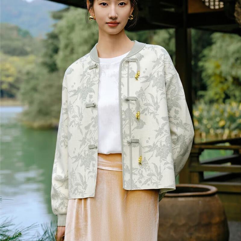 Jiu Zi Anna Co-branded Song Brocade New Chinese Style Cardigan