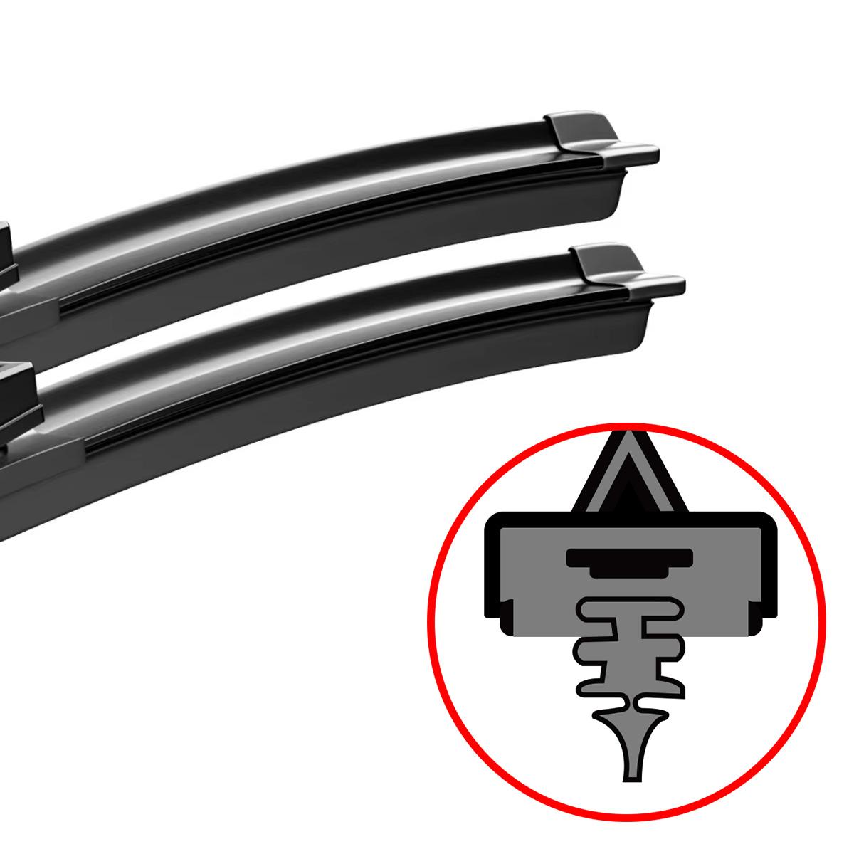 

PINMOAP 2PCS Car Windshield Wiper Suitable For Ford S-Max SMax S Max MK1 MK2 2006-2020 Front Windshield Boneless Silent Wiper S-Max MK1 2006-2014