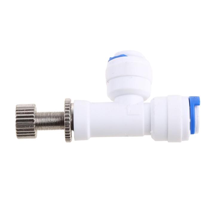 1/4" Tube RO Water Filter Quick Connector Reverse Osmosis Flow-Regulating Valve