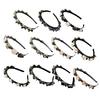 Women Headband Imitation Pearl Flower Decor Double Layer Hair Hoop Stable Non-Slip Hair Braiding Tool