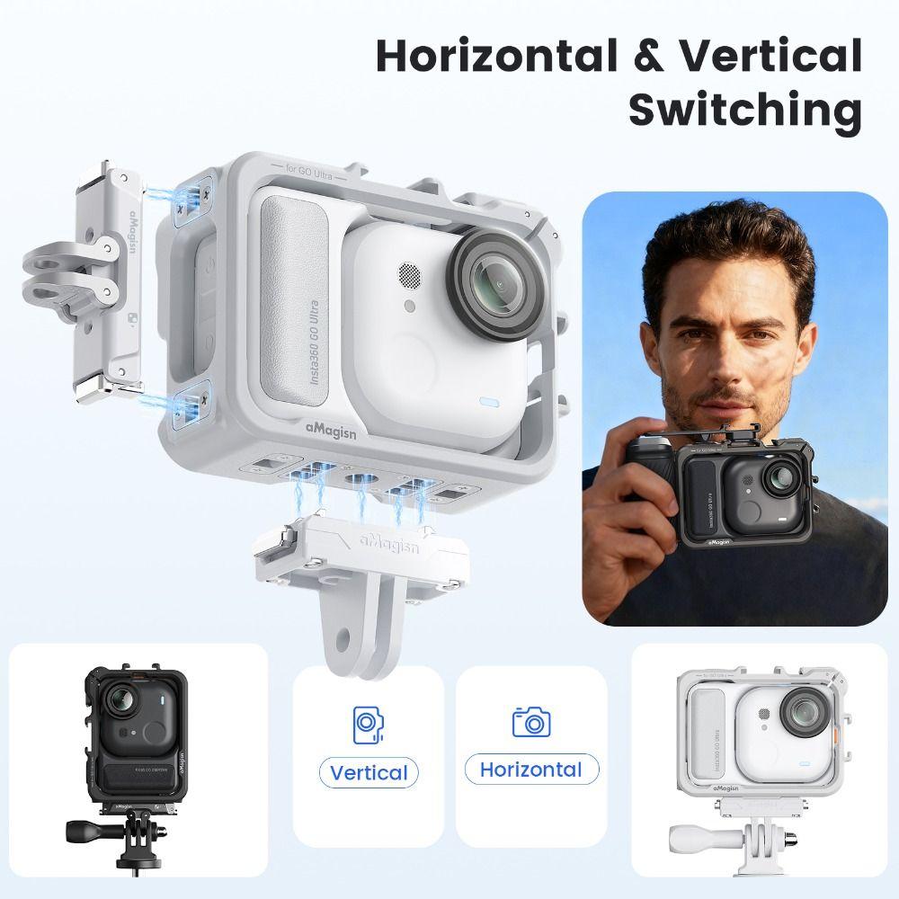 Quick Release Protective Frame for Insta360 Go Ultra Action Camera Accessories
