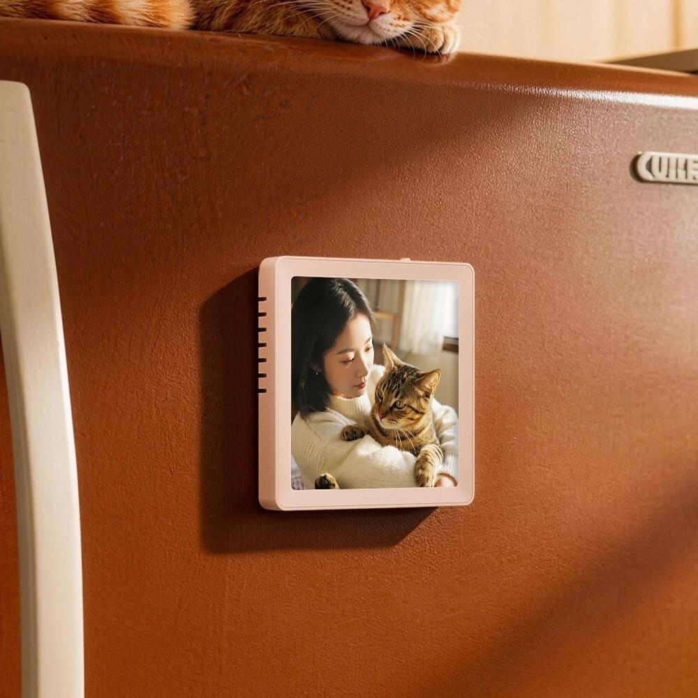 Fridge Magnet Electronic Photo Album Support Recording TF Card Magnetic Music Audio Gifts