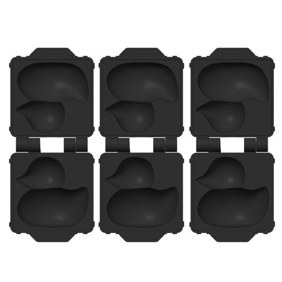 1/2/3Pcs Snow Duck Mold Maker Kids Mini Snowball Mold One-Hand Press Portable Small Snow Duck Toy