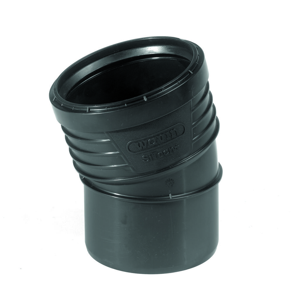 Sitech Plus 110/15 sanitary PP-HT elbow, for low-pressure internal sewage systems