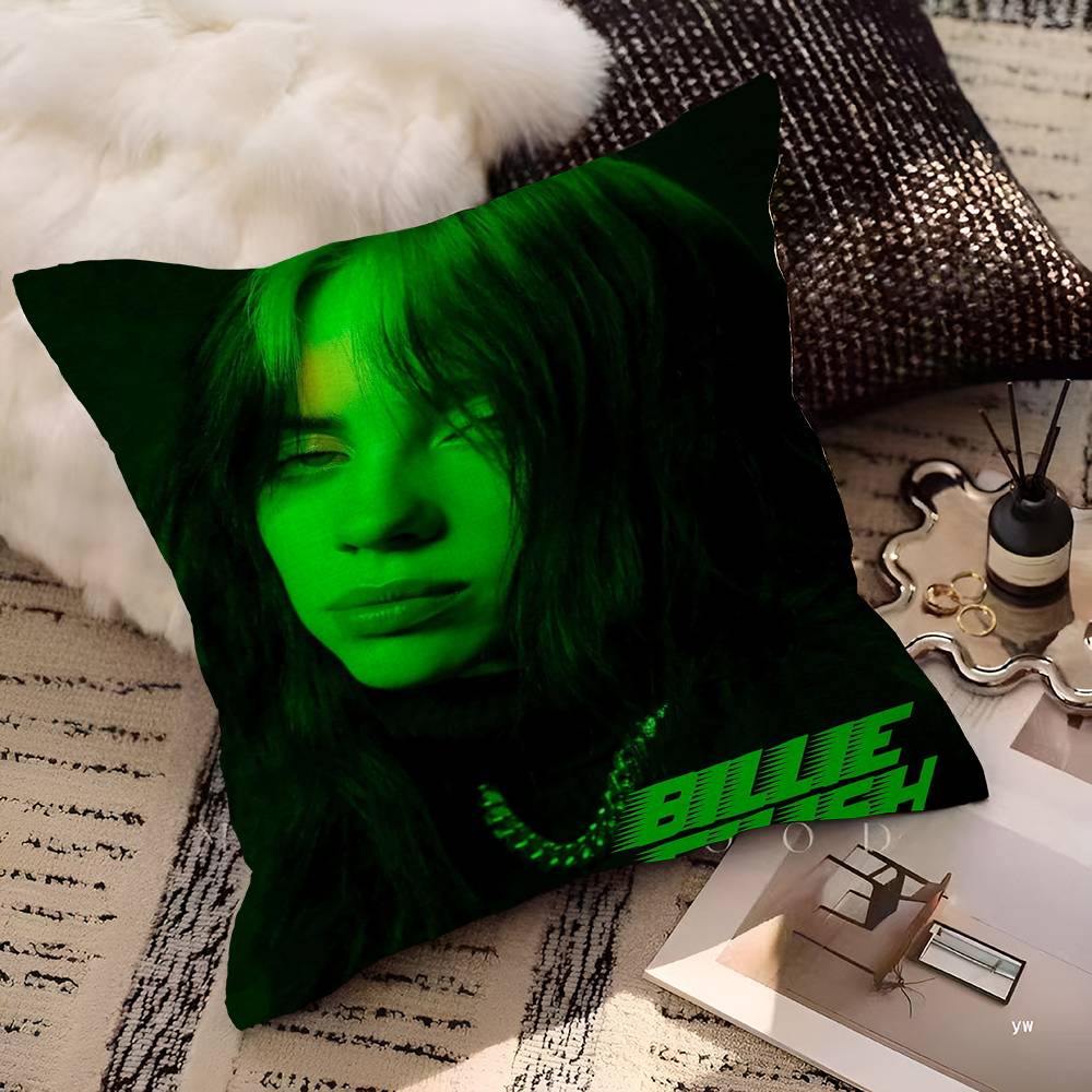 B-Billie E-Eilish Maple Design Cushion Cover Happy Autumn Harvest decor Holiday Decorati Pillow Cover