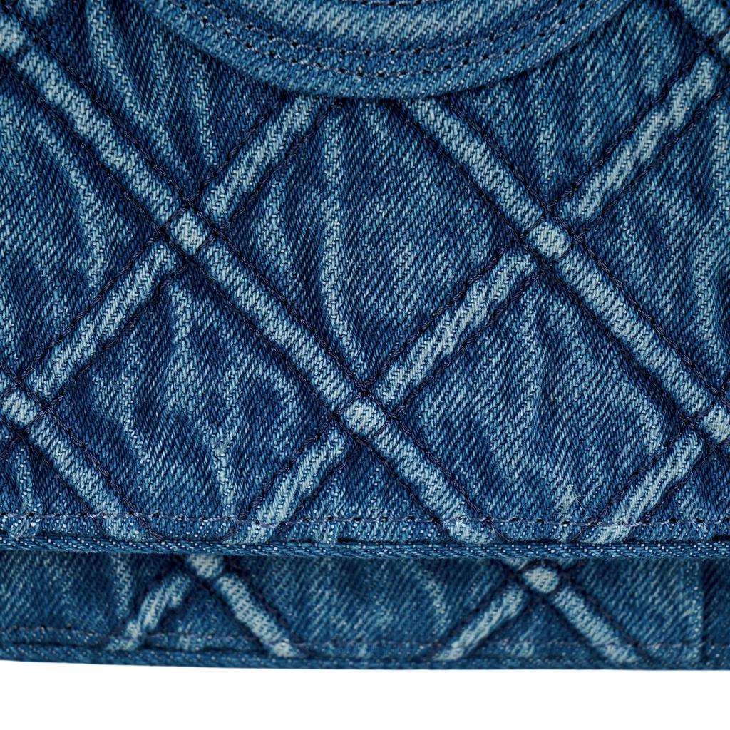 TORY BURCH Tory Burch Fleming Denim With Nappa Leather Shoulder Bag, Crossbody Bag, Wallet Women's Blue 158819-426