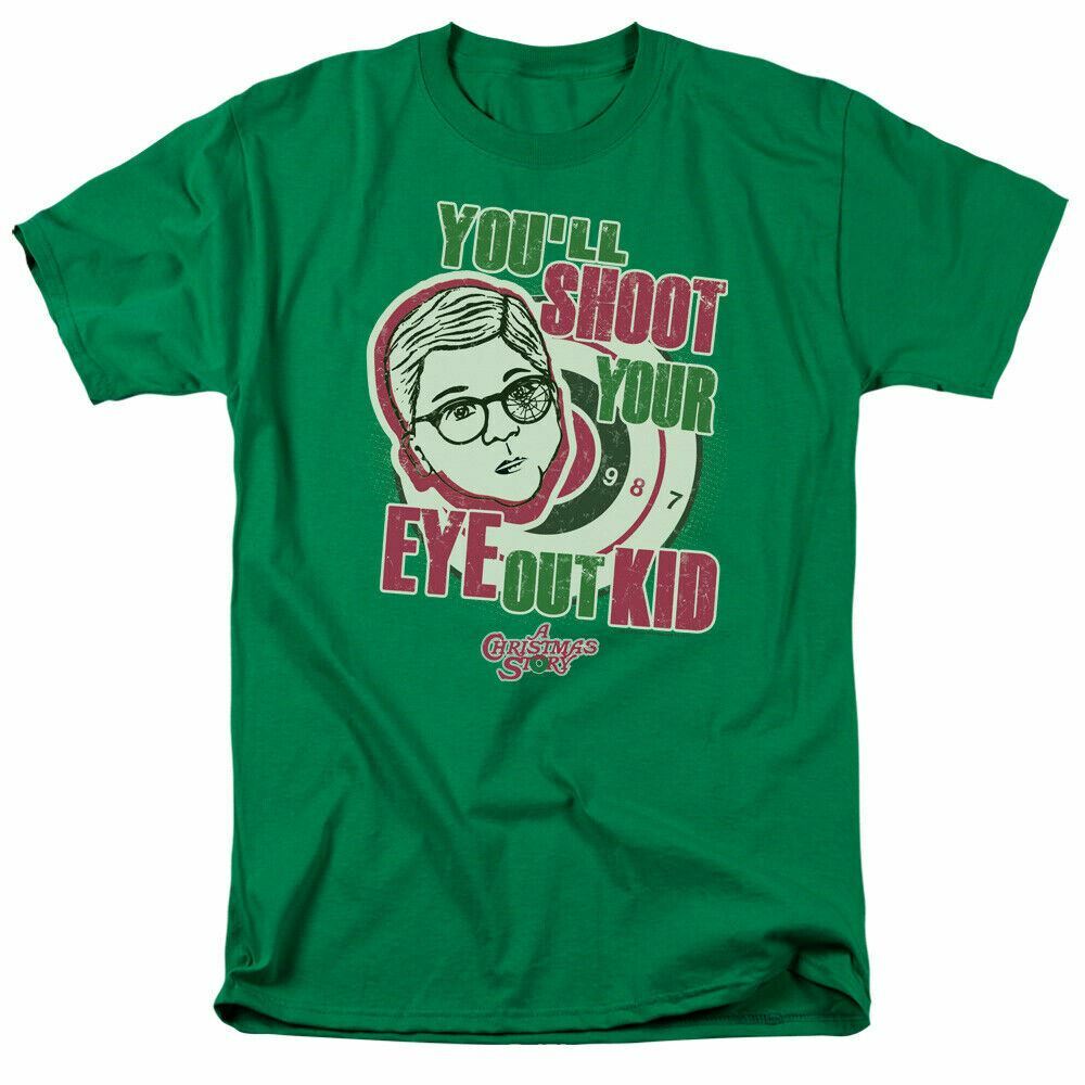 A Christmas Story Youll Shoot Your Eye Out T Shirt Licensed Movie Kelly Green L