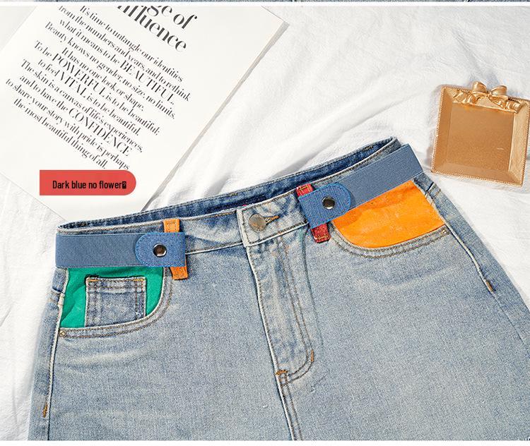Trendy Invisible Stretch Elastic Waist Belt: Versatile Leather Fashion Accessory for Women.