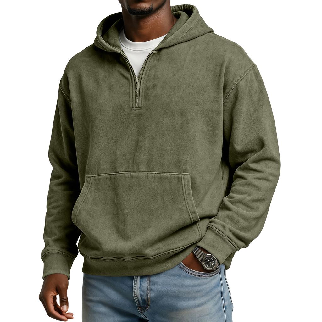Men's 1/4-Zip Hooded Sweatshirt