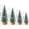 3Pcs Mini Christmas Tree Christmas Decor Ornament for Home Store 25cm Height