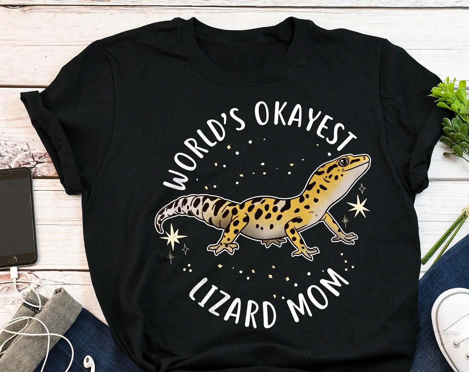 Leopard Gecko Shirt, Tshirt, Pet Reptile Lover Gift, Funny Lizard T-Shirt, Cute Gecko Tee, Lizard Mom, Herpetologist Animal, Gecko Mom 110