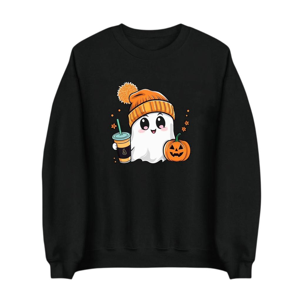 Women's Fashion Casual Print Casual Long Sleeve Round Neck Sweatshirt Top