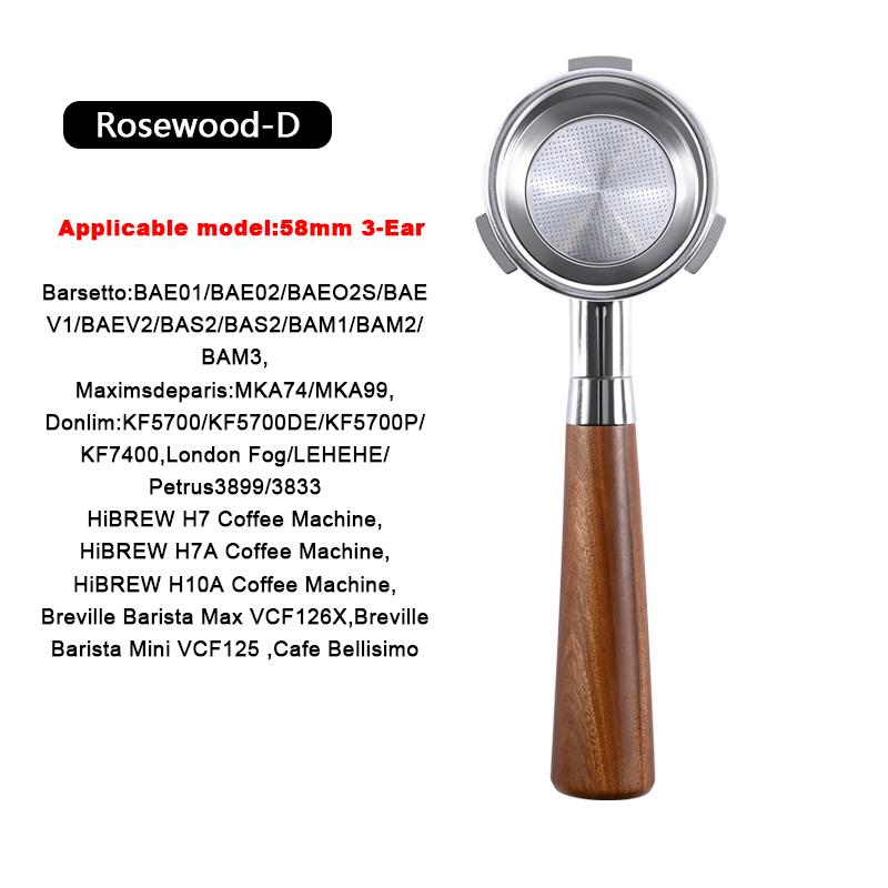 

58мм 3-вушковий Для Hibrew h7 h7a h10a Еспресо Бездонний Портафільтр Breville Barista Max/Mini/Signature Кошик для заварювання Інструменти бариста