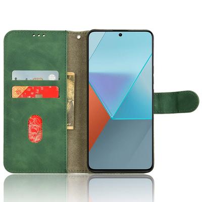 For Xiaomi Redmi Note 13 Pro 5G/Poco X6 5G Wallet Case Skin-touch Texture Leather Phone Cover