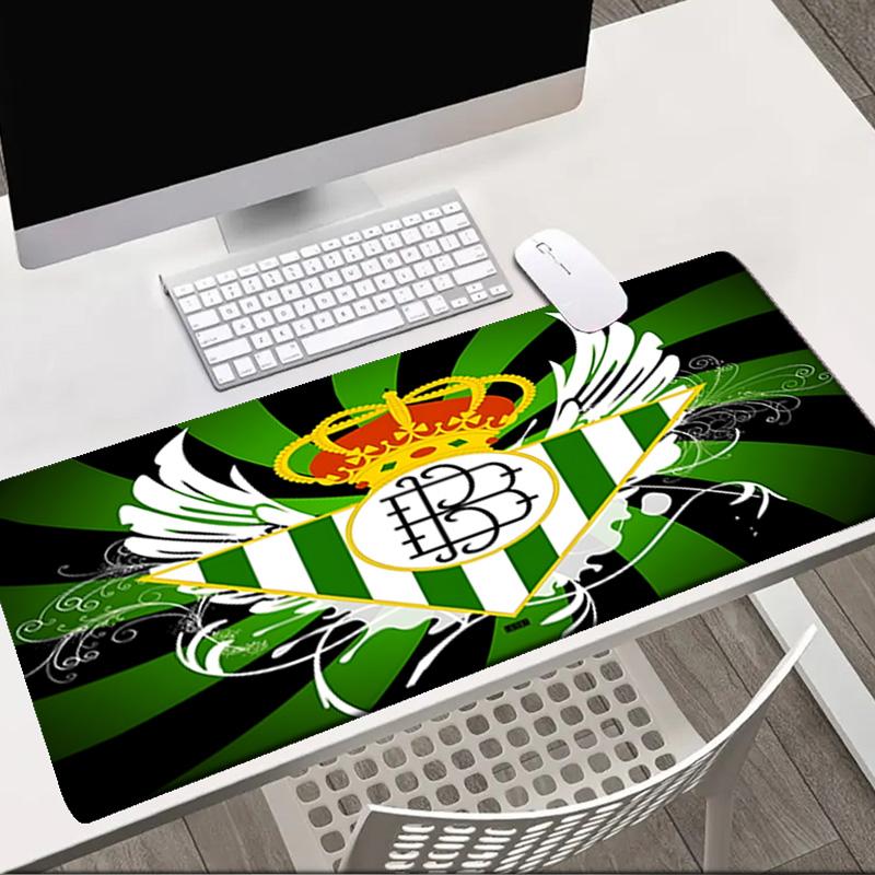 Real Betis Crest Artwork Mouse pad Office Desk Mat, Gaming Mouse Pad Mousepad, keyboard pad,Heavy-Duty Non-Slip Rubber Backing, Gift