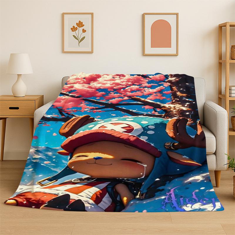 

Anime Zoro One P-Piece Cartoon Flannel Blanket Soft Warm Throw Blanket for Bedroom Living Room Bed Travel Camping Picnic Kid 75x90cm