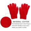 1 Pair Heart Knitting Winter Gloves Thicken Touchscreen Knitted