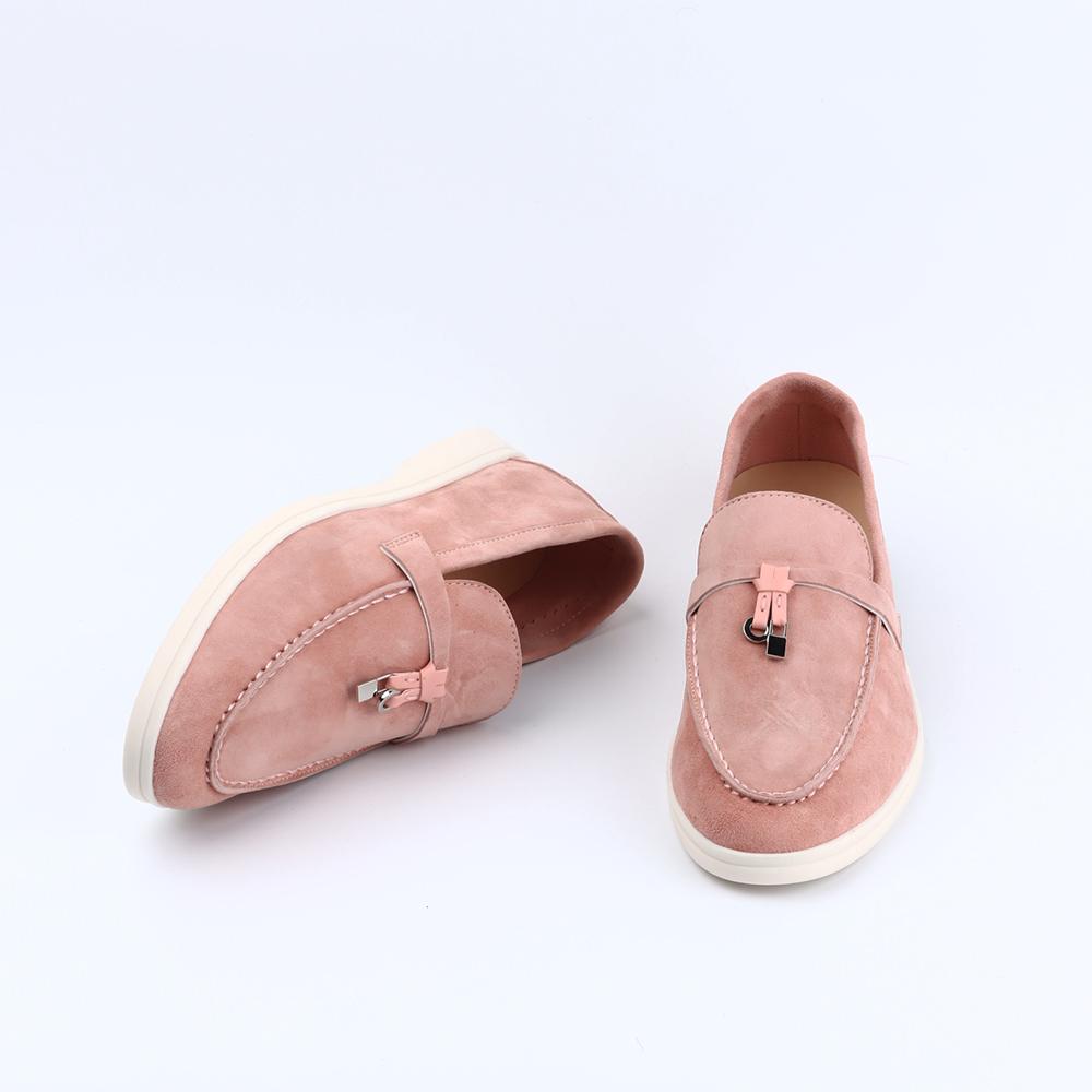 Suede Leather Women's Loafers 2023 Summer Slip-on Causal Moccasin Shoes Comfortable Sneaker Lazy Shoes for Men Top Quality