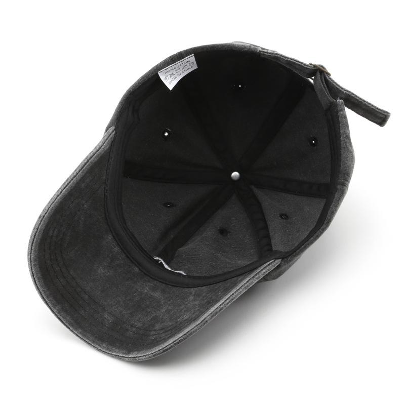 Șapcă brodată retro spălată în stil japonez, șapcă de baseball de exterior cu protecție solară pentru femei