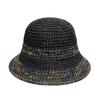 Summer Hollowed Out Beach Sun Protection Hat Breathable Seaside Colorful Vacation Style Wide Woven Straw Hat