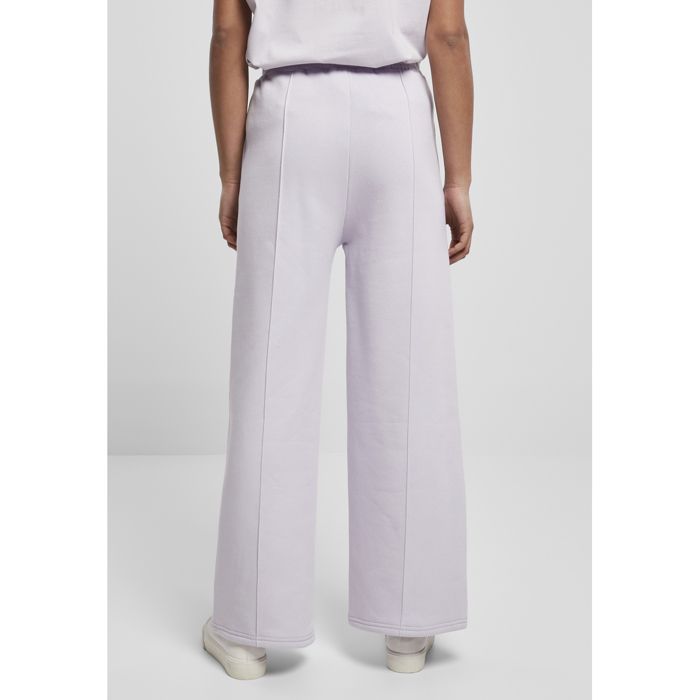 Pantalon Femme - Urban Classics - Pin Tuck - Violet Lila - Taille Élastique - Poches Latérales
