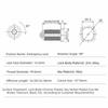 16-30mm Length Drawer Lock 2 Keys Included Locking Plate Cabinet Lock Metal Body Mechanical Tongue Distribution Box Lock
