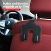 Double Hook Car Back Seats Hook 2 in 1 Auto Rear Seats Hanger Universal Car Headrest Hooks  Purse
