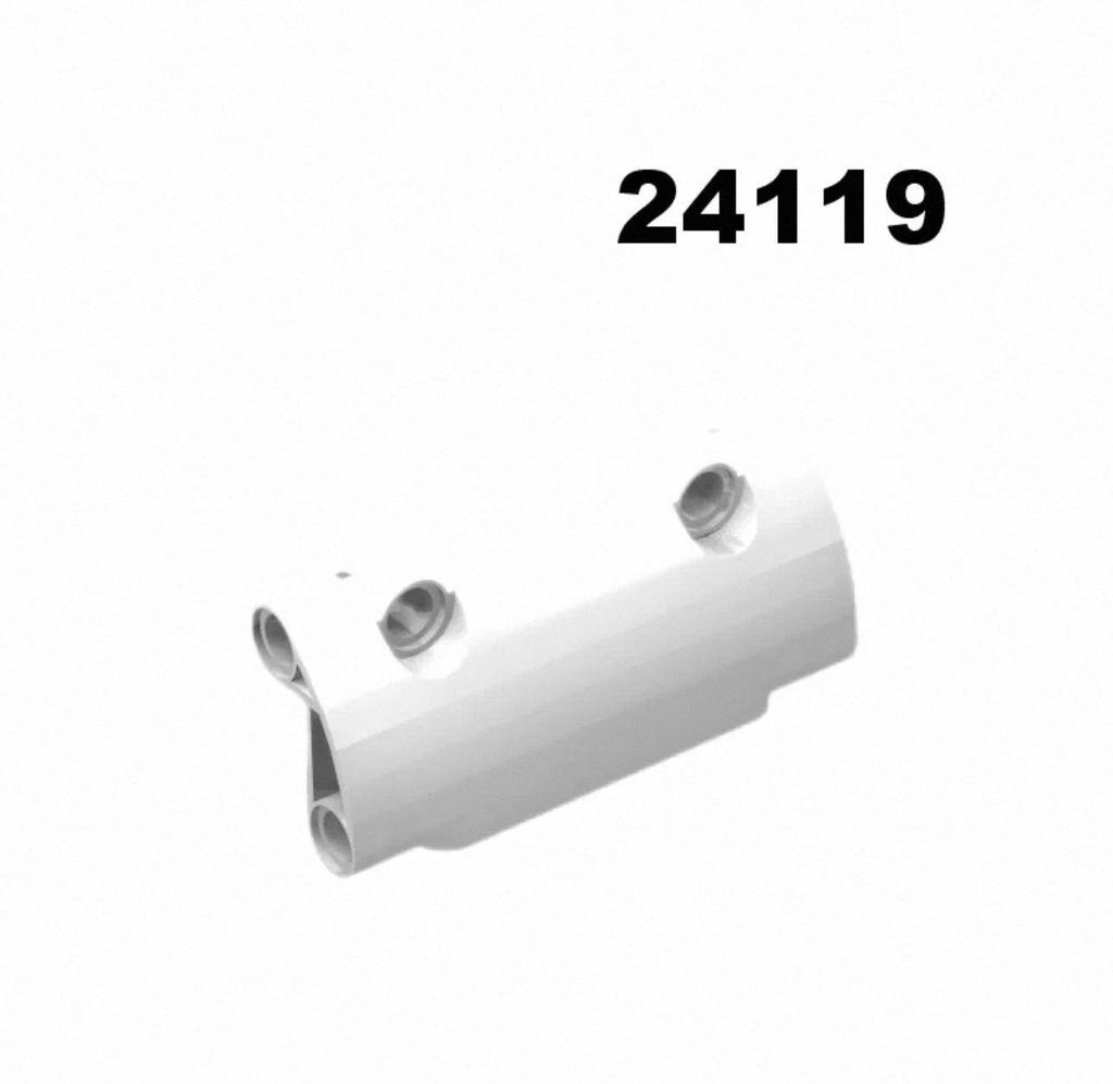 One Kilogram of 235 Domestic Building Blocks Compatible with 24119 7x3 Technic Panel (Lego Compatible)